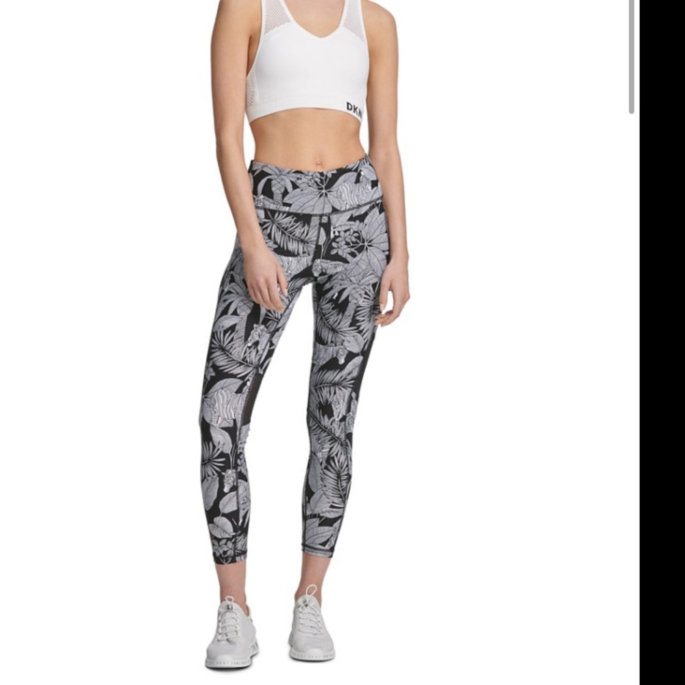 DKNY Sport Zebra Cropped Leggings
